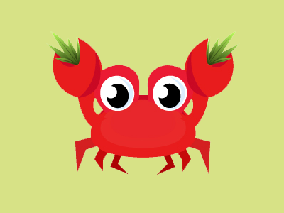 Grass Crab crab grass icon logo
