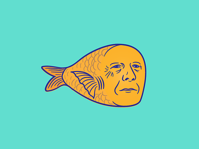 Bruce Gillis bruce face fish illustration willis