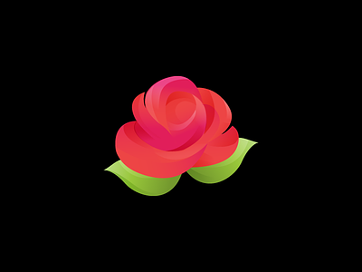 Rose Icon flower leaf petal rose rosebud