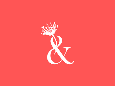 & Dandelions ampersand and dandelion flower logo sale