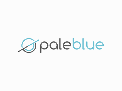 Pale Blue blue dot earth logo minimal saturn space