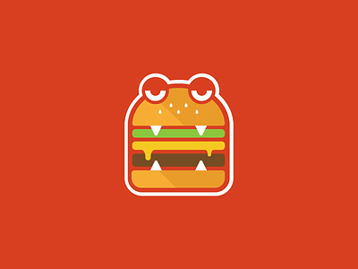 Monster Burger branding burger logo monster