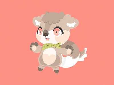 Koala bear character chibi cute illustration koala vector