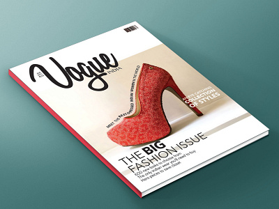 Rebranding and Cover Page Design for VOGUE adobe illustrator branding design logo luxury magazine magazine cover