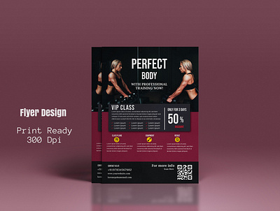Flyer/Brochure brochure design double side flyer fitness flyer flyer flyer design graphic design poster