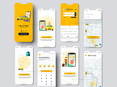 CALL A TAXI | Mobile App Design