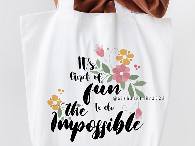 Tote Bag Design | CALLIGRAPHY