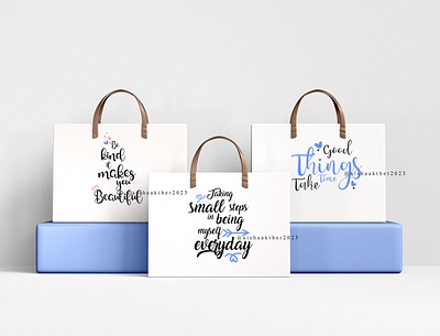 CALLIGRAPHY on bag | Bag Design branding calligraphy design illustration logo typography vector