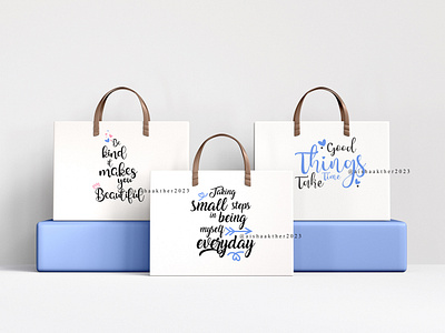 CALLIGRAPHY on bag | Bag Design