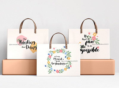 CALLIGRAPHY on Bag | CALLIGRAPHY | Typography bagdesign branding calligraphy design graphic design illustration logo typefacedesign typography vector