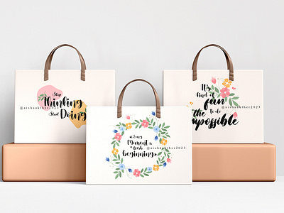 CALLIGRAPHY on Bag | CALLIGRAPHY | Typography