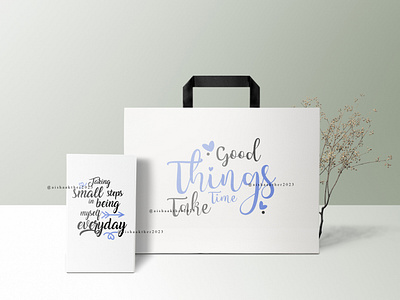 CALLIGRAPHY on Bag | CALLIGRAPHY | TYPOGRAPHY