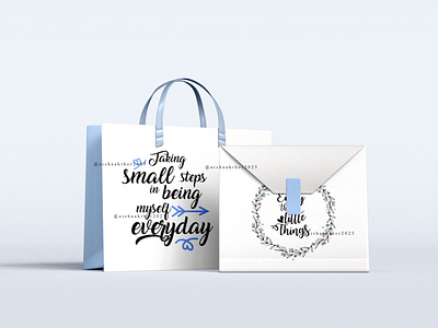 CALLIGRAPHY on Bag | CALLIGRAPHY | TYPOGRAPHY