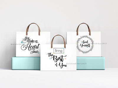 CALLIGRAPHY on Bag | CALLIGRAPHY | Typography branding design graphic design illustration logo typography vector