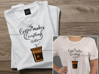 Coffee Lover T-Shirt Design | CALLIGRAPHY | TYPOGRAPHY