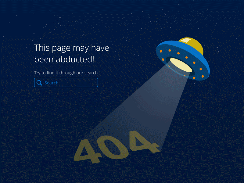 404 Error Page 404 error page motion ui design