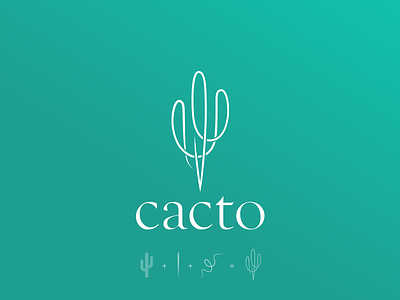 Cacto Logo cactus clothing line logo design