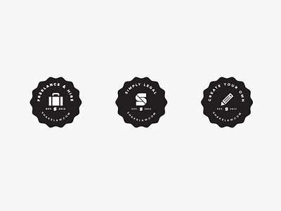 @ShakeLaw Badges badges flat design icon illustration seals vector