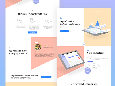 Tracking Website app clean contrast design icon illustration landing page simple ui ux website