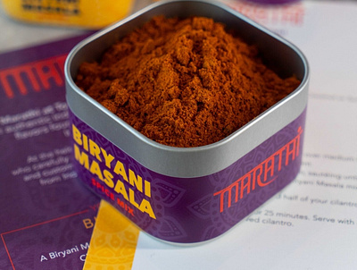 Marathi Spice Tin branding packaging