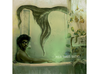 Milo Takes Baths album art album artwork album covers art rap bathroom bathtub hip hip mermaid merman milo rap art rapper