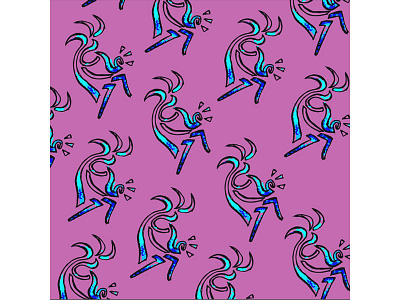 Kokopelli Pattern fabric fabric pattern kokopelli pattern pattern making tribal tribal pattern