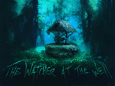 The Watcher at the Well album art album cover forest magical mystical nature plants trees typography water well woods