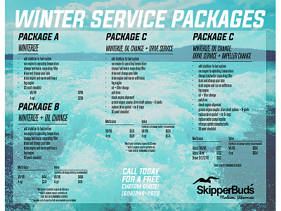 Winter Service Trifold Brochure (inner) adobe booklet brochure indesign layout marketing nautical print sales trifold water wave