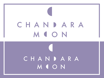Chandara Moon Logo balance classy clean futura logo logomark logotype lunar moon moon logo purple