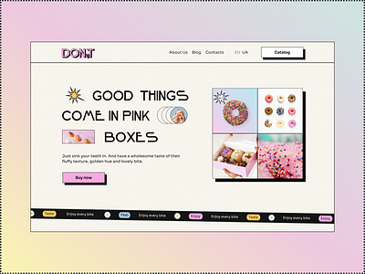 UX/UI website donut