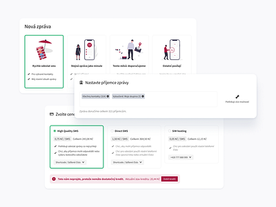 UI elements of the message composer