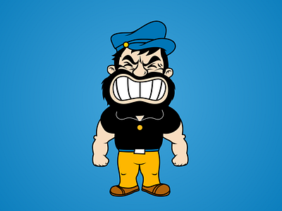 Bluto design enamel pin illustration illustration art vector