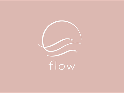 Flow | Logotype animation brand branding design flow logo logoidentity logotype motion design wave yoga yoga app yoga logo