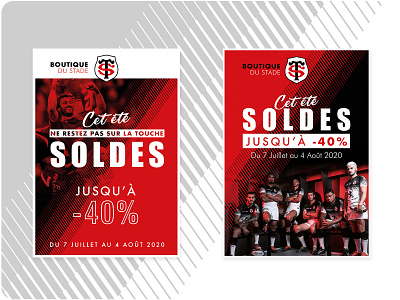 Poster | Stade Toulousain illustration poster design print design sales sports design