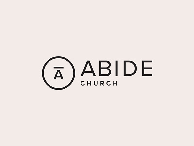Abide Church abide church church branding church design church logo coffee logo logobrand