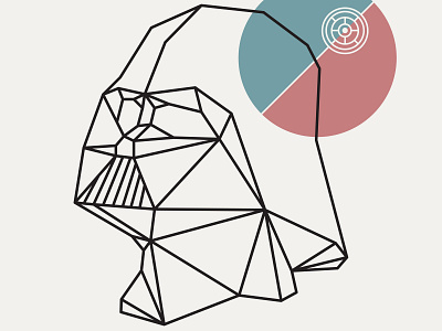 Darth Vader darth vader death star geometric geometric art graphic design illutration redraw star wars vector