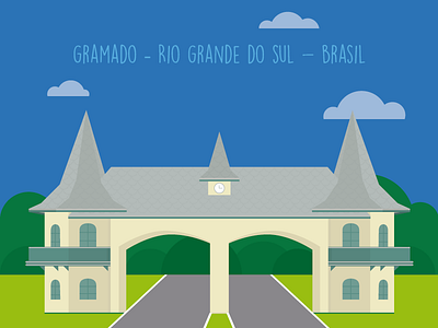 Illustration City brasil city gramado illustration rio grande do sul