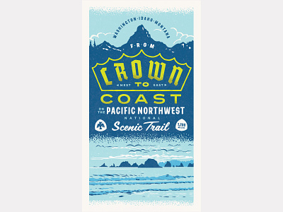 From Crown to Coast design illustration poster design vector
