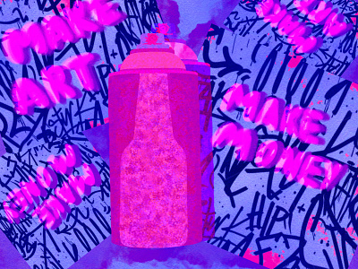 SPRAY CANS bottlechallenge illustration пляшкачелендж