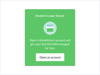 Help Center Promo promo wealthfront