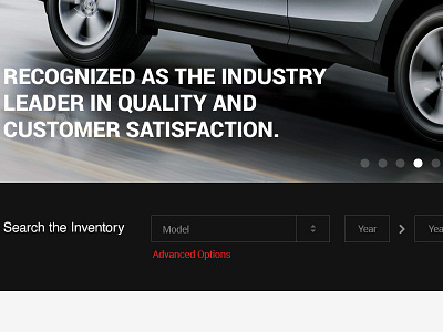 Inventory Search automotive cars flat headline input roboto slider