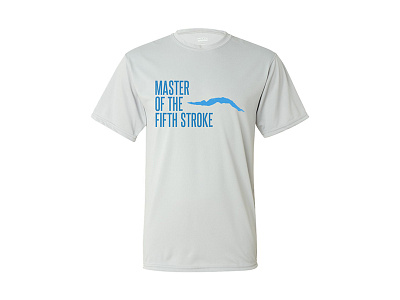 Master Of The Fifth Stroke Dribbble apparel blue butterfly streamline swimmer swimming t shirt tshirt