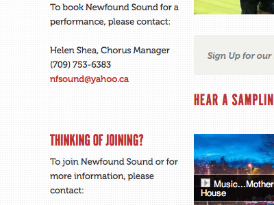 Newfound Sound Launched audio newsletter sidebar wordpress