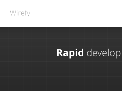 Wirefy 2.0 grid open sans wireframes