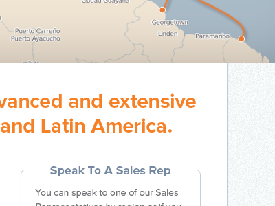 Speak to Sales Rebound map proxima nova sidebar