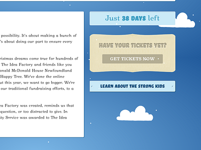 Holiday Sidebar blue clouds content holiday sidebar snow