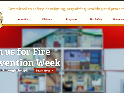 Fire Department - WIP adelle blur fire headline homepage navigation proxima nova