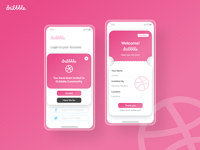 Welcome Dribbble! debut design first shot hello mobile ui ui designer