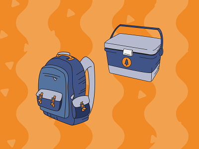 Camping Pack Illustrations - Storage