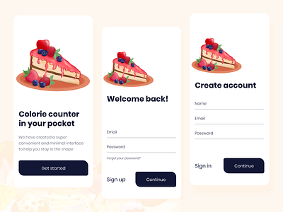 Adobe XD - Sign Up Form adobe xd android app app design design flat food illustration interface interface design ios login mobile sign up ui ux